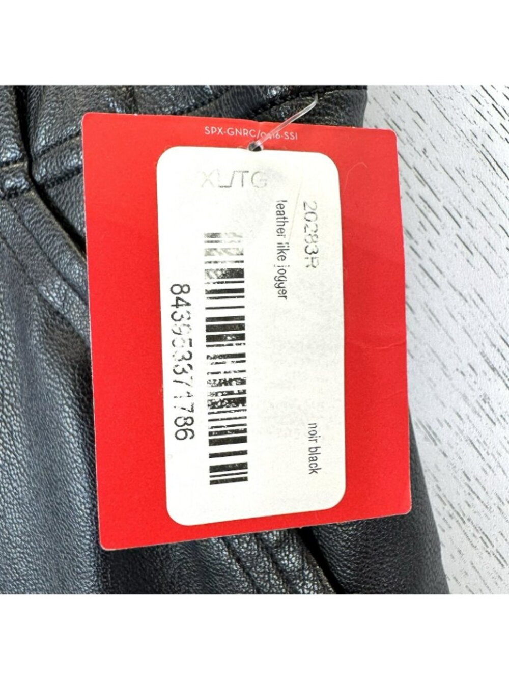 Spanx Faux Leather Like Jogger Pants Womens Size XL Black Pull On NWT NEW - Picture 4 of 7